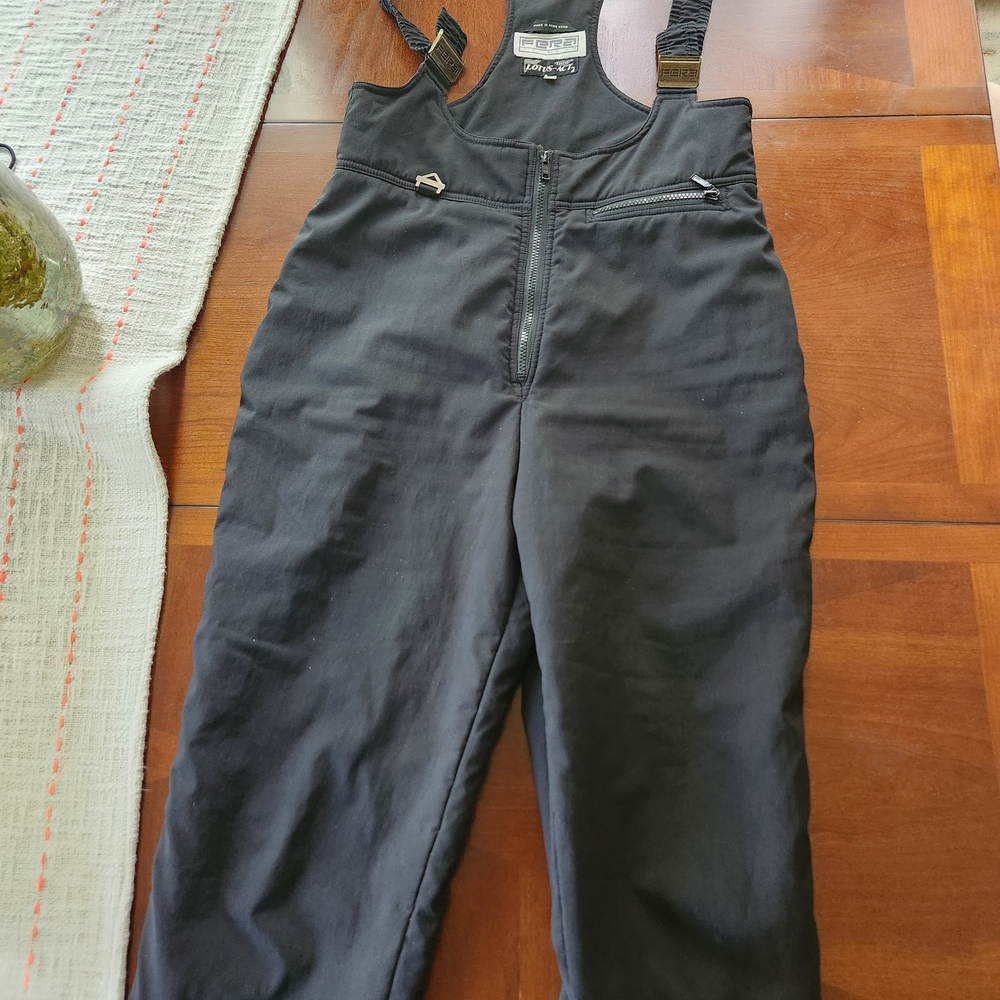 Women's Black Overalls
